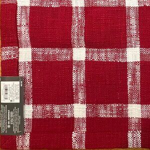 Threshold‎ Red Plaid Placemats – Classic Checkered Design